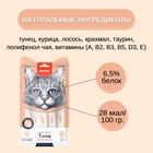 Wanpy Cat Лакомство для кошек "нежное пюре" из тунца и лосося 25 шт х14 г 10916508 - фото 842997