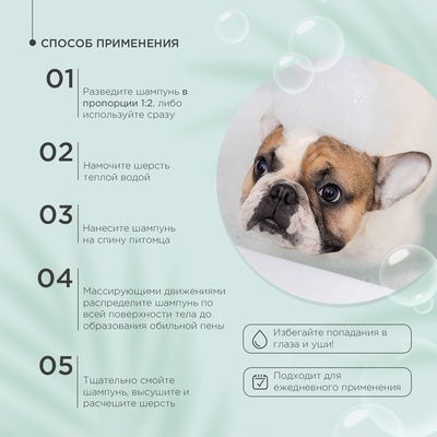 Шампунь ProPhyto SENSITIVE SKIN SHAMPOO для собак с растительными экстрактами против зуда и раздражения