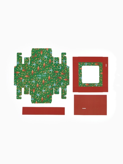 Коробка под 9 конфет новогодняя «Щелкунчик», 14.5×14.5×3.5 см