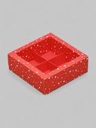 Коробка под 4 конфеты новогодняя «Снегири», 10.5×10.5×3.5 см 10864613