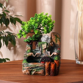 {{photo.Alt || photo.Description || 'УЦЕНКА Фонтан «Дерево на камнях, брёвнышки» 14×19×20 см (с подсветкой)'}}