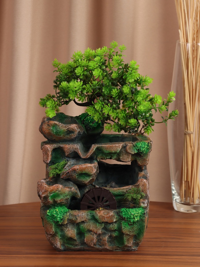 УЦЕНКА Фонтан «Летний сад» 16×30 см (с подсветкой, без шарика) - Фото 1