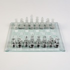 УЦЕНКА Шахматы стеклянные, король 6×2 см, пешка 3×2 см, доска 24×24 см - Фото 2