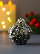 Свеча декоративная «Новогодний шарик», 55×55 мм, св. зелёная роспись - Фото 5