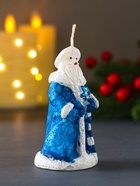 Свеча декоративная «Дед Мороз», 45×88, синий 10898487