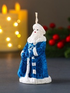 Свеча декоративная «Дед Мороз», 45×88, синий 10898487