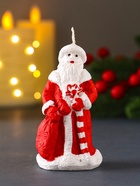 Свеча декоративная «Дед Мороз», 45?88, красный (комплект 2 шт) - фото 53768539