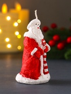 Свеча декоративная «Дед Мороз», 45?88, красный (комплект 2 шт) - фото 53768540