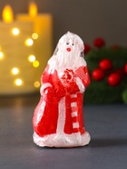 Свеча декоративная «Дед Мороз», 45×88, красный - фото 120736562