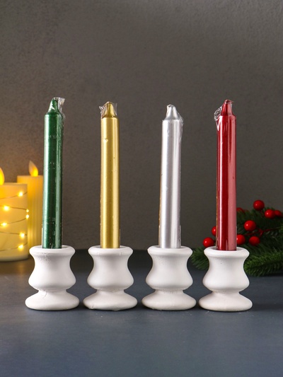 Свеча столовая «Стронг», d=1.8 см, h=17 см, МИКС