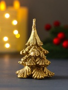 Свеча декоративная «Ёлочка», 50×65 мм, лак, золото - фото 809182354