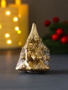 Свеча декоративная «Ёлочка», 50×65 мм, лак, золото - фото 809283028