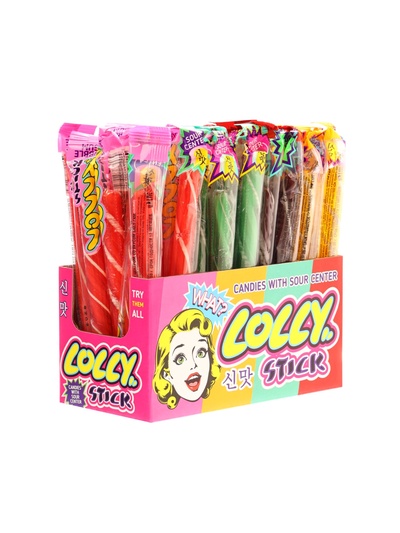 Леденец LOLLY STICK с кислым центром, 30 г