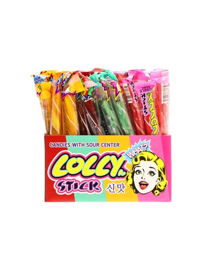 Леденец LOLLY STICK с кислым центром, 30 г