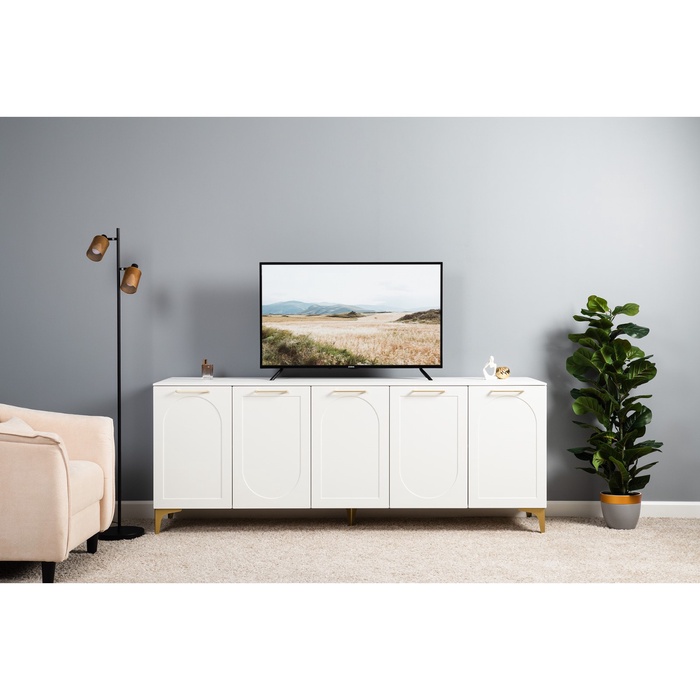 Тумба под ТВ «Монтесито 16.66», 2001×468×794 мм, цвет белый/белый - Фото 1