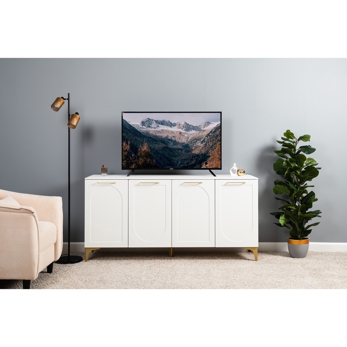 Тумба под ТВ «Монтесито 16.67», 1601×468×794 мм, цвет белый/белый - Фото 1