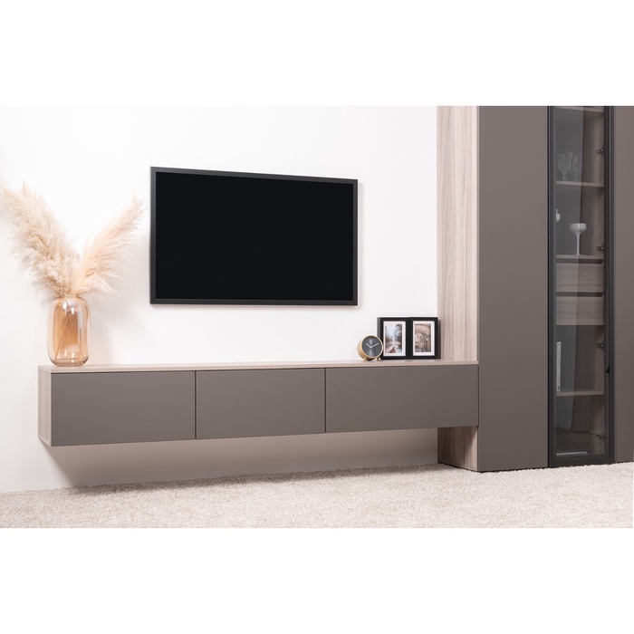 Тумба под ТВ «Роквуд 16.54.01», 768×368×320 мм, цвет эмили блаш/графит мягкая шагрень - Фото 1