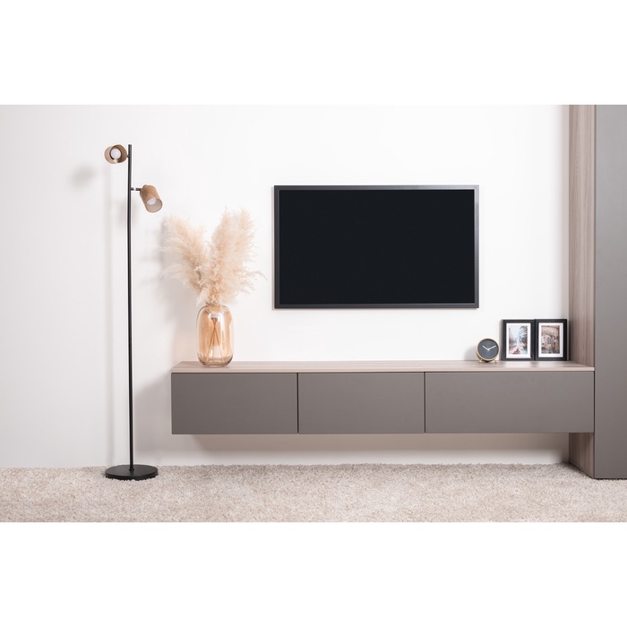 Тумба под ТВ «Роквуд 16.54.02», 1153×368×320 мм, цвет эмили блаш/графит мягкая шагрень - Фото 1