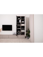 Гостиная Роквуд компоновка 1, 2689х372х2120, Крем  (артикул 10928716)  большой выбор товаров оптом и в розницу по низким ценам с доставкой