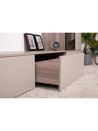 Гостиная Роквуд компоновка 1, 2689х372х2120, Крем  (артикул 10928716)  большой выбор товаров оптом и в розницу по низким ценам с доставкой