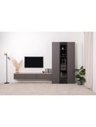 Гостиная Роквуд компоновка 2, 3076х372х2120, Графит  (артикул 10928717)  большой выбор товаров оптом и в розницу по низким ценам с доставкой