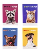 Набор блокнотов А6 32л кл на скобе Кто здесь?, мел карт, бл офс, 4В 20шт  (артикул 10926742)  большой выбор товаров оптом и в розницу по низким ценам с доставкой