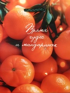 Пакет подарочный новогодний ламинированный, «Новогодние мандарины», 11.5?6.5?14.5 см (комплект 4 шт) - фото 53887454