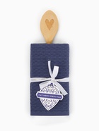 Набор подарочный «Доляна» Winter: синее полотенце 35×60 см, хлопок 100%, вафля 220 г/м², деревянная ложка - Фото 2