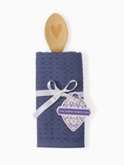 Набор подарочный «Доляна» Winter: синее полотенце 35×60 см, хлопок 100%, вафля 220 г/м², деревянная ложка - Фото 10