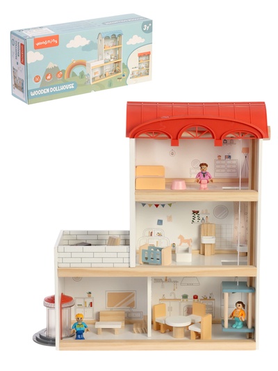 УЦЕНКА Кукольный домик с мебелью