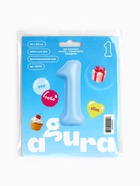 Воздушный шар фольгированный 40" «Цифра 1» - Фото 2