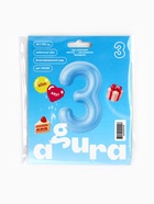 Воздушный шар фольгированный 40" «Цифра 3» - Фото 2