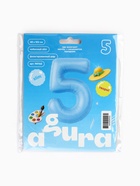 Воздушный шар фольгированный 40" «Цифра 5» - Фото 2