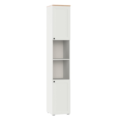 Стеллаж «Остин 16.427», 400×418×2296 мм, цвет белый/дуб золотой крафт