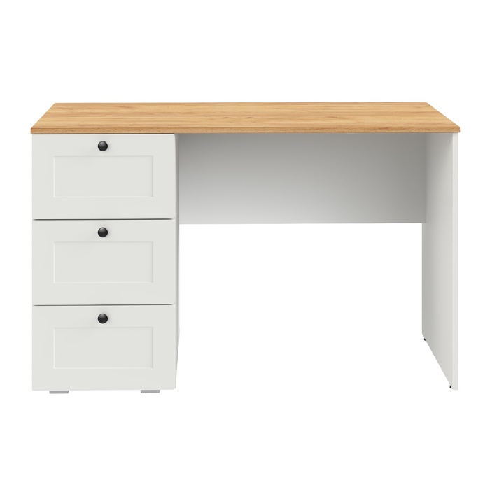 Стол письменный «Остин 12.159», 1200×660×754 мм, цвет белый/дуб золотой крафт - Фото 1