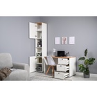 Стол письменный «Остин 12.159», 1200×660×754 мм, цвет белый/дуб золотой крафт - Фото 4