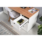 Стол письменный «Остин 12.159», 1200×660×754 мм, цвет белый/дуб золотой крафт - Фото 5