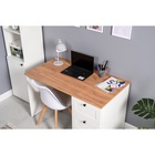 Стол письменный «Остин 12.159», 1200×660×754 мм, цвет белый/дуб золотой крафт - Фото 6