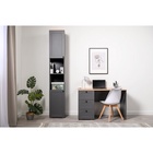 Стол письменный «Остин 12.159», 1200×660×754 мм, цвет серый графит/дуб золотой крафт - Фото 3