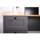 Стол письменный «Остин 12.159», 1200×660×754 мм, цвет серый графит/дуб золотой крафт - Фото 6