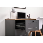 Стол письменный «Остин 12.159», 1200×660×754 мм, цвет серый графит/дуб золотой крафт - Фото 8