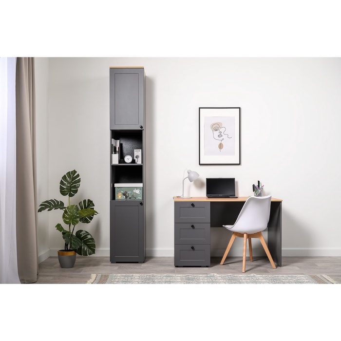 Рабочее место «Остин», комплект 2 предмета, цвет графит - Фото 1