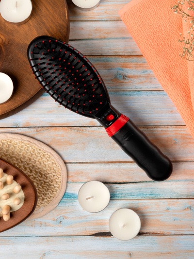 Массажёр для головы LEM-14, электрический, 2 режима, от батареек 2хAA, чёрный