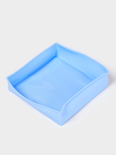 УЦЕНКА Форма для выпечки «Квадрат», 20.5×20.5×5 см, светло-голубая