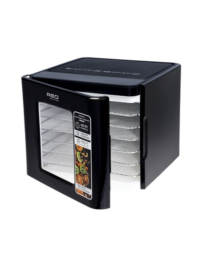 Сушилка для овощей RED Solution DD041H, 450 Вт, 12 поддонов, таймер, 35-70°C, сенсор, чёрная
