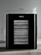 Сушилка для овощей RED Solution DD041H, 450 Вт, 12 поддонов, таймер, 35-70°C, сенсор, чёрная - Фото 3