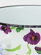 УЦЕНКА Набор эмалированных кастрюль «Анютины глазки», 2 шт.: 5.5 л, 5.5 л, белый - Фото 3