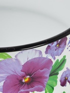 УЦЕНКА Набор эмалированных кастрюль «Анютины глазки», 2 шт.: 5.5 л, 5.5 л, белый - Фото 4