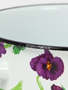 УЦЕНКА Набор эмалированных кастрюль «Анютины глазки», 2 шт.: 5.5 л, 5.5 л, белый - Фото 2