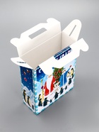 Подарочная новогодняя коробка «Пингвины», для сладких подарков, 16.8×7×25 см (5 шт) - фото 809183139